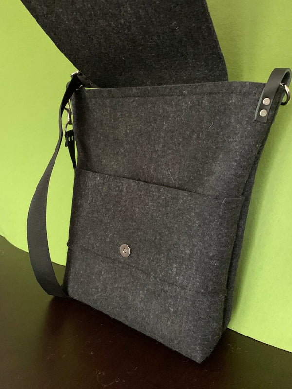 Long Mail Bag: Handmade Felt Bag