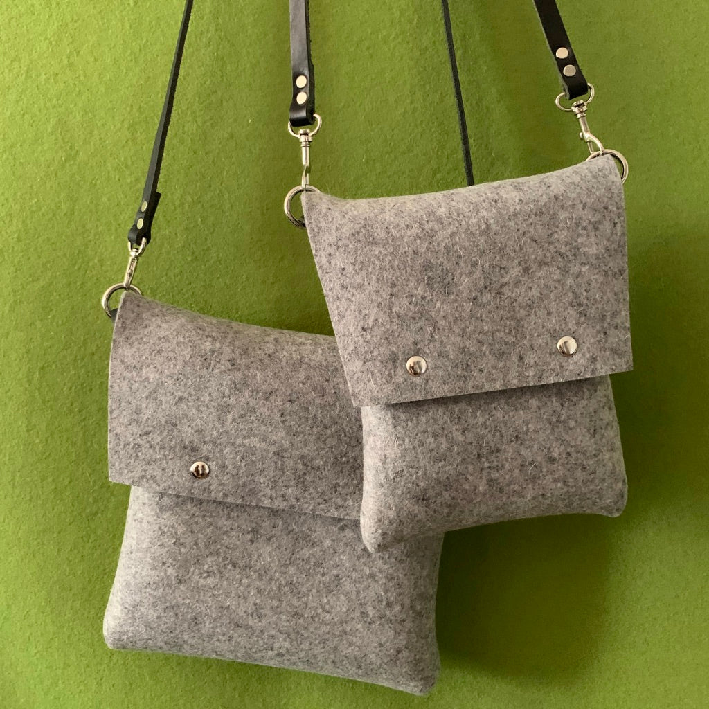 Felt discount crossbody bag